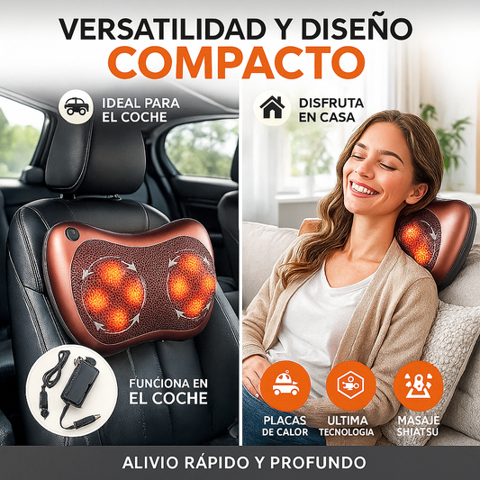Masajeador Eléctrico 4D con Calor Terapéutico+ ENVÍO GRATIS 🎁