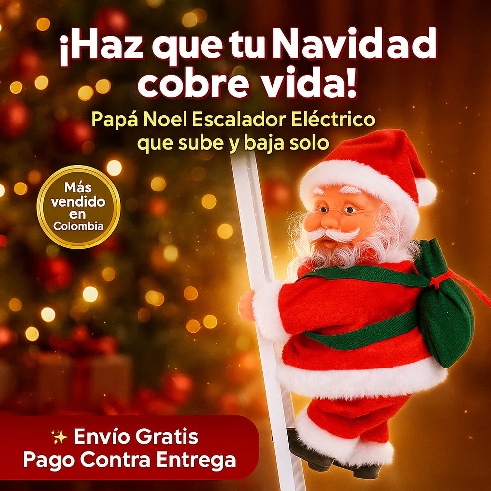 Papa Noel Electrico escalador: Diversión y Alegría esta navidad +Envío gratis