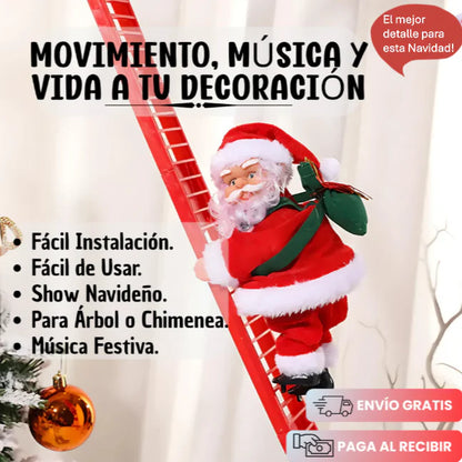 Papa Noel Electrico escalador: Diversión y Alegría esta navidad +Envío gratis