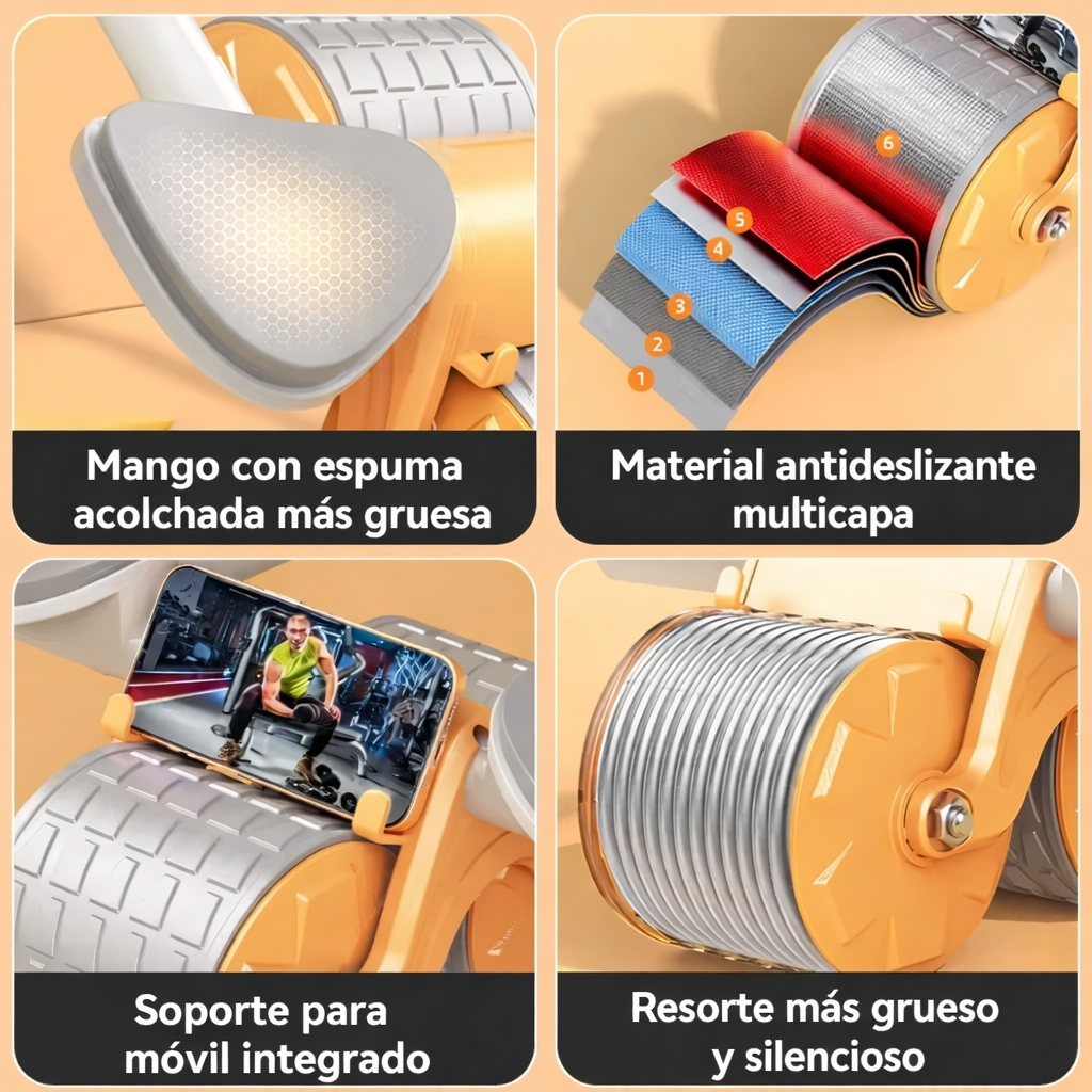Rodillo Para abdomen: Tonifica tu cuerpo en casa