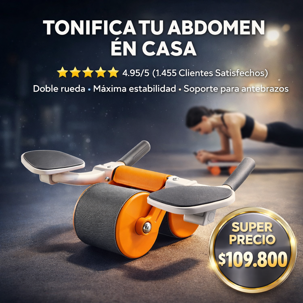 Rodillo Para abdomen: Tonifica tu cuerpo en casa